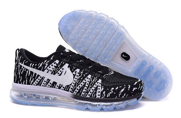 Mens Nike Flyknit Air Max White Black Factory Store